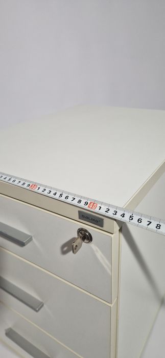 20x Szafka pod biurko kontenerek BALMA biały  na kółkach