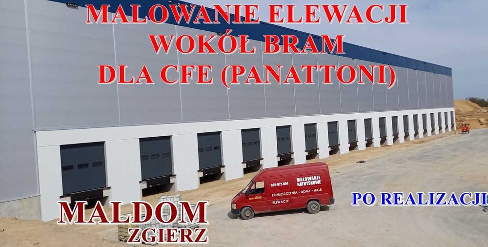 Malowanie agregatem wielkopołaciowe