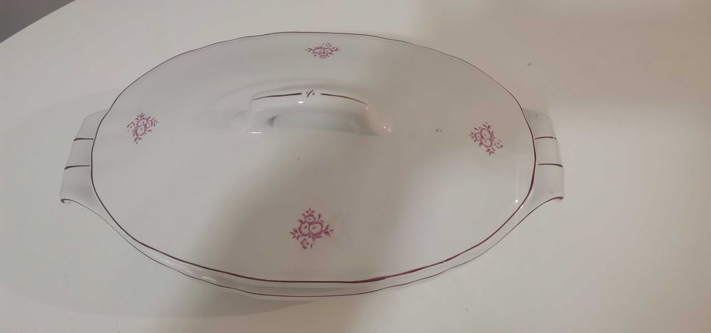Terrina antiga Sacavém – Faiança portuguesa - motivo floral