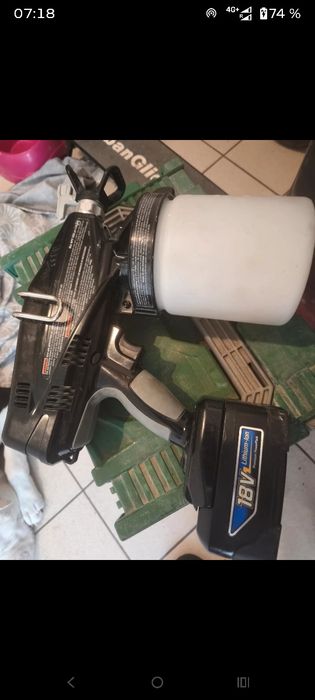 Грако мобільний компактний безповітряний. Graco. EasyMax WP. Airless. Akku 18 V.