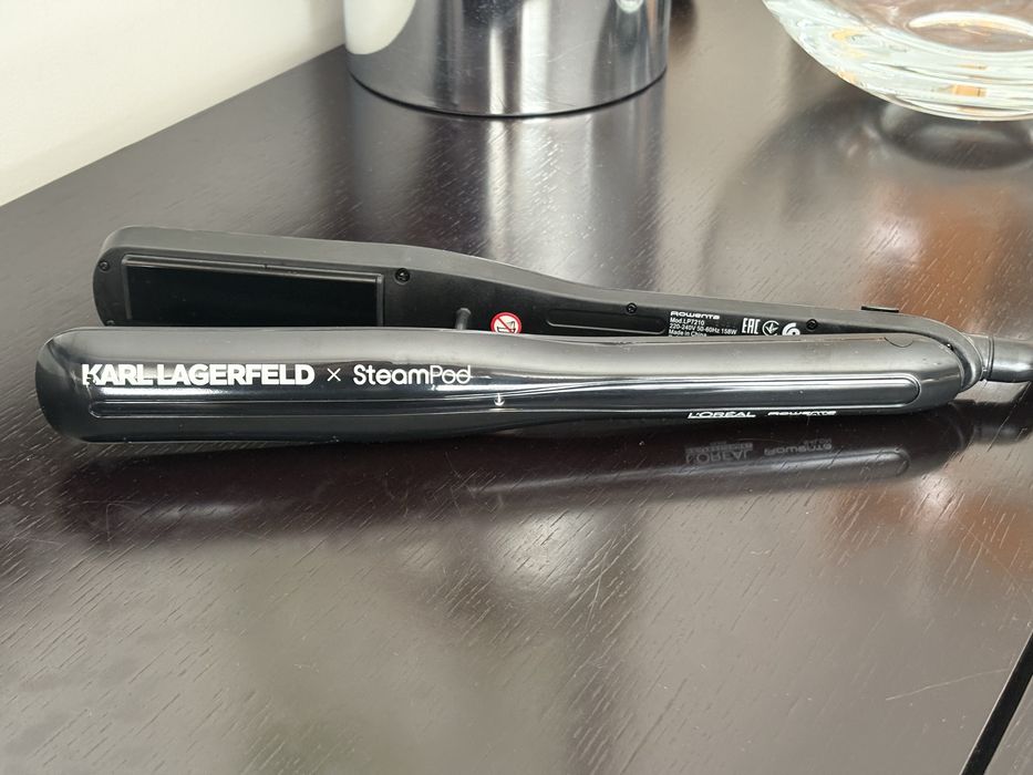 Prancha  Karl Lagerfeld × SteamPod – Edição Limitada