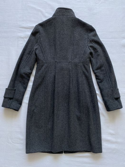 Płaszcz wełniany szary Sisley rozmiar 36