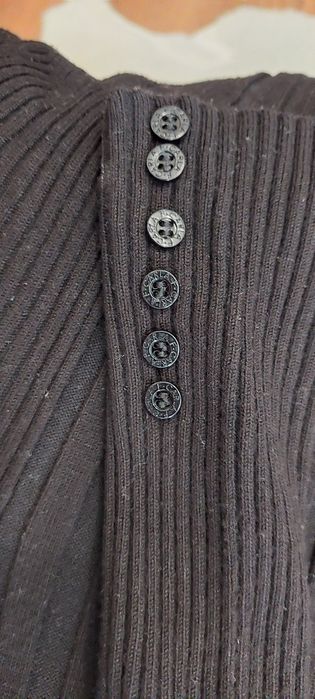 Sweter czarny dlugi, rozmiar  S