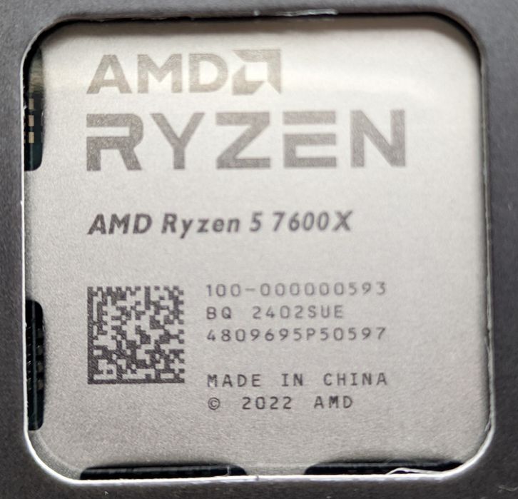 Нові AMD Ryzen 5 7600X BOX