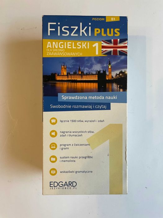 Fiszki Plus Angielski dla średniozaawansowanych poziom B1