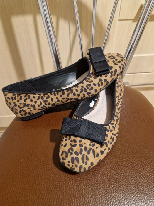 Baleriny damskie panterka