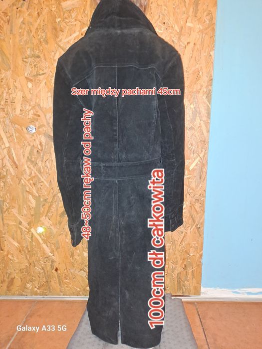 Płaszcz zamsz 34 xs