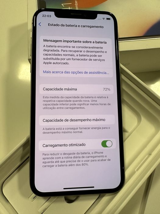 Vendo IPhone X branco 64gb