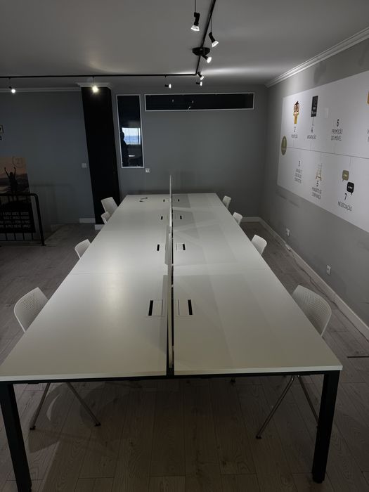 Modulo de 8 postos de trabalho (8 secretarias ligadas)