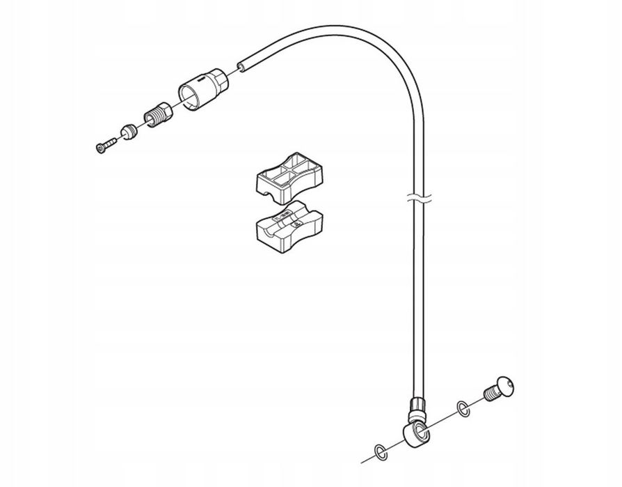 Przewód Hydrauliczny Shimano ZEE SM-BH90 SBS 1700mm Czarny Oryginał