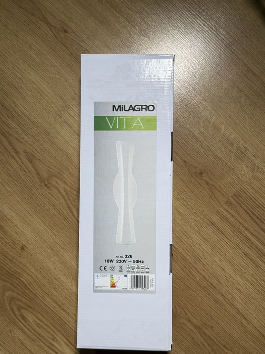 Lampa kinkiet vita 18v milargo