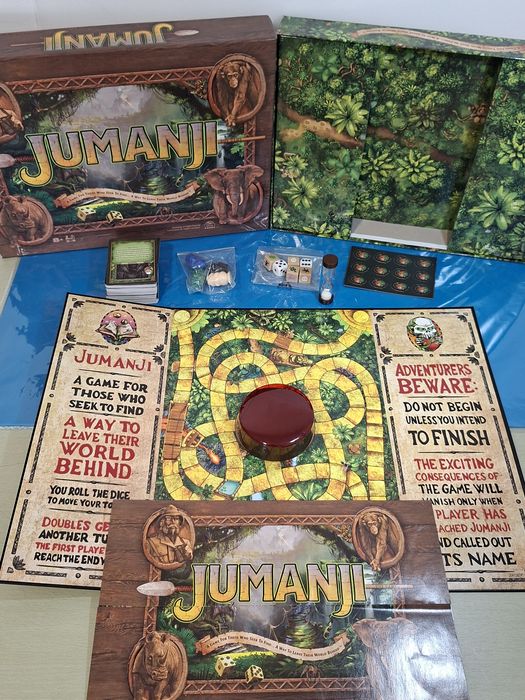 Jumanji: Jogo de Tabuleiro Aventuras para famílias crianças +8 anos
