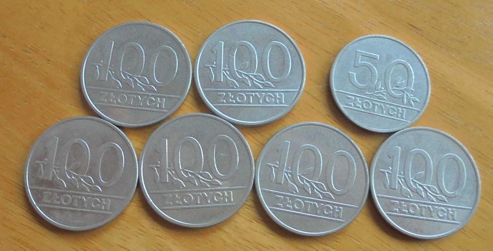 Monety polskie 100 zl+50 zł 20 monet