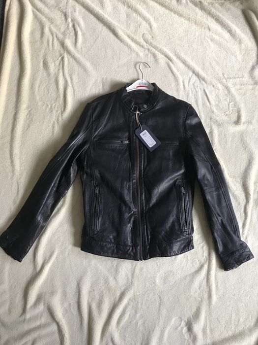 Kurtka skórzana Lindbergh nowa, naturalna skóra rozm. S