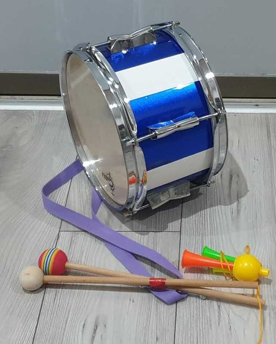 Bęben 10 cali biesiada do kibicowania kolęda pasek pałki kapeli