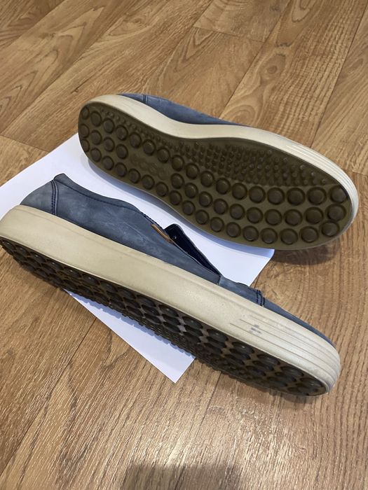 Мокасини ecco синього кольору