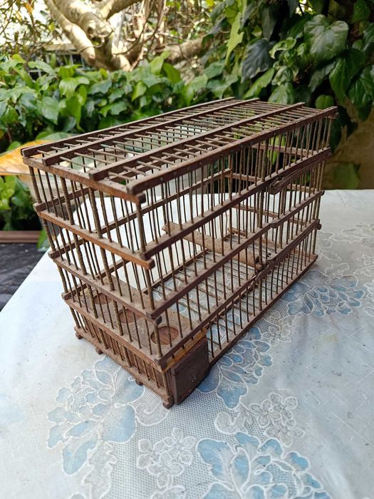 Gaiola Antiga Pintassilgos