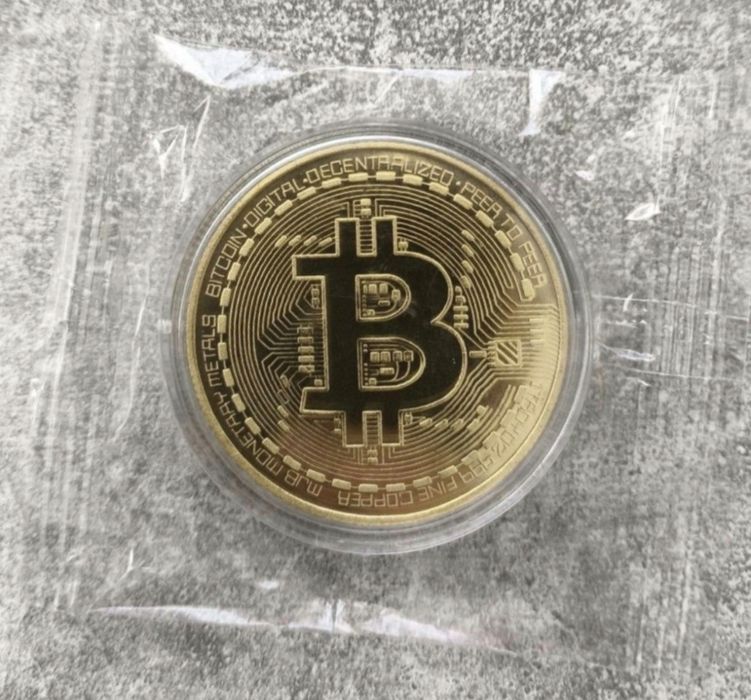 ЯКІСНІ сувенірні монети BITCOIN