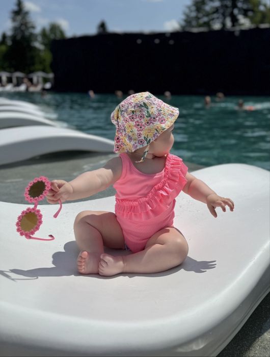 Купальник і панамка для дівчинки lc waikiki 9–12 міс (74–80 см)