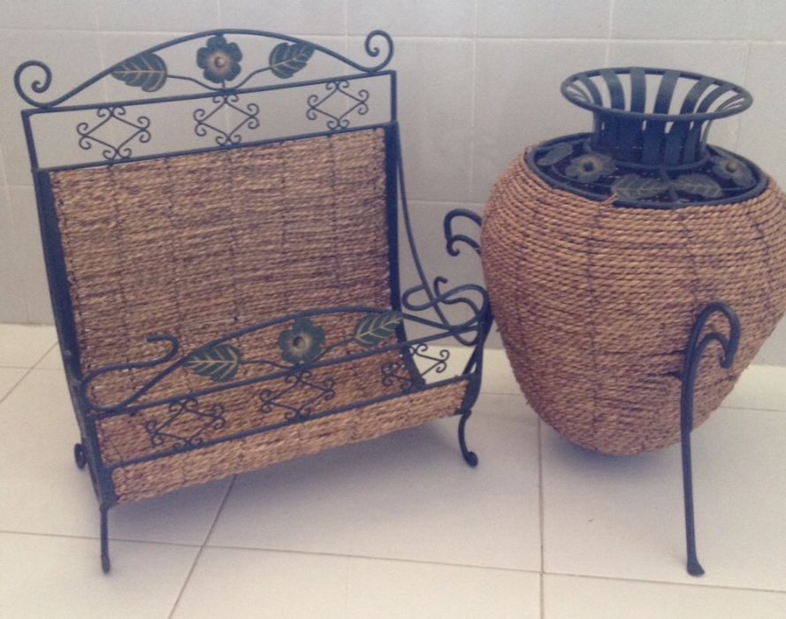 Porta revistas em verga