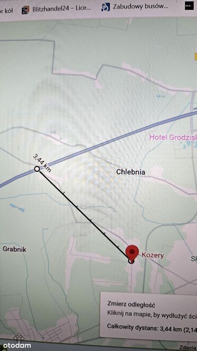 Atrakcyjna Działka 4500 m² Kozery Grodzisk Maz