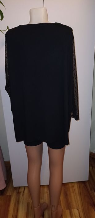 Czarna bluzka Dorothy Perkins  długi rękaw rozmiar 56 elegancka