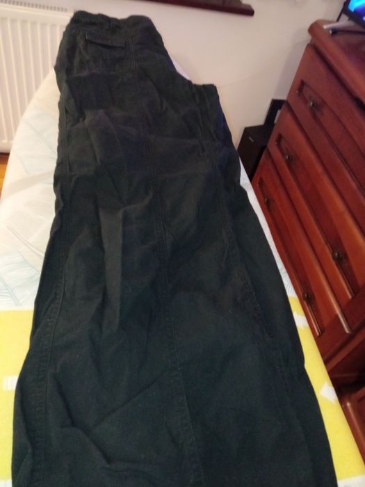 Czarne spodnie bojówki damskie r. 36
