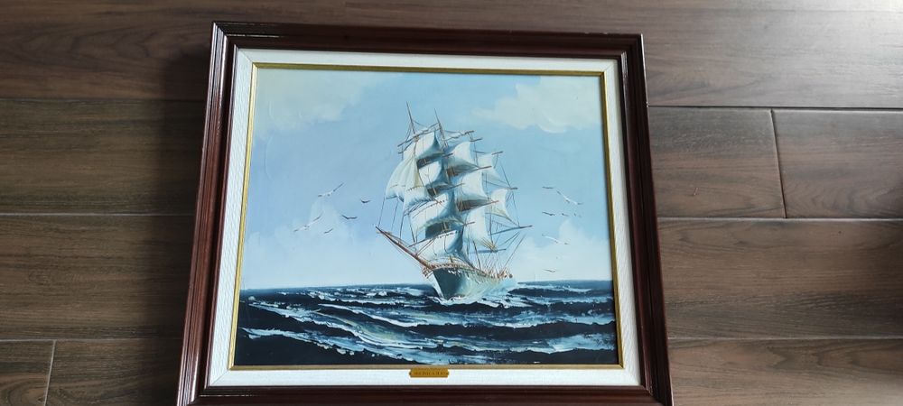 Quadro pintado á mão em tela