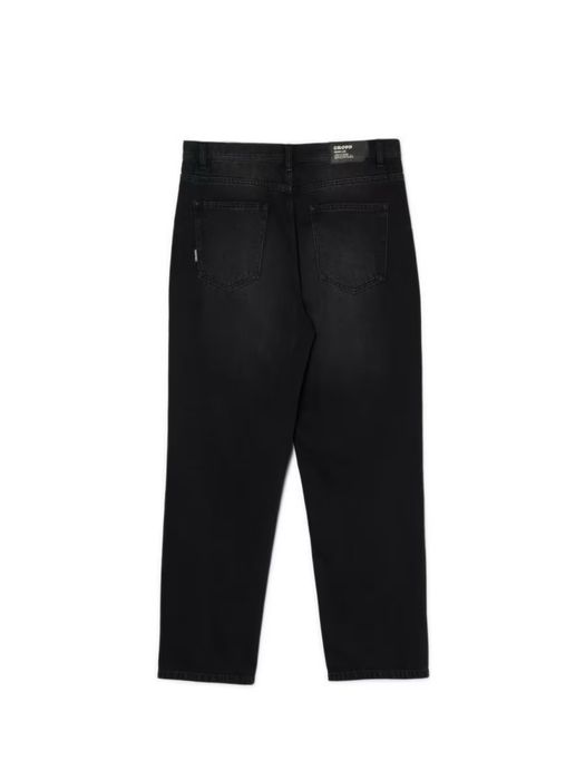 Nowe czarne męskie spodnie jeansowe z dziurami loose baggy Cropp denim
