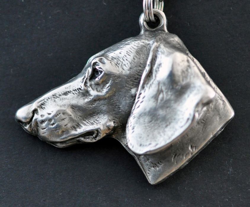 Jamnik szorstkowłosy I naszyjnik posrebrzany Art-Dog