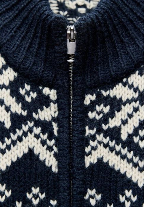 Кардиган Zara на блискавці в лижному стилі