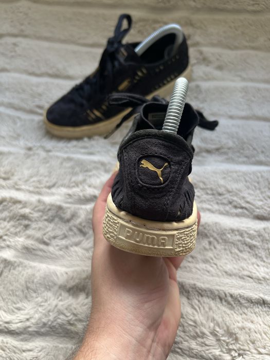 PUMA Suede (37.5) 23.5-24см Metallic Entwine женские кеды кроссовки че
