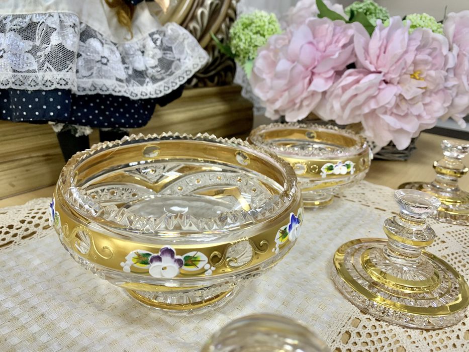 Вазы Богемия из хрусталя