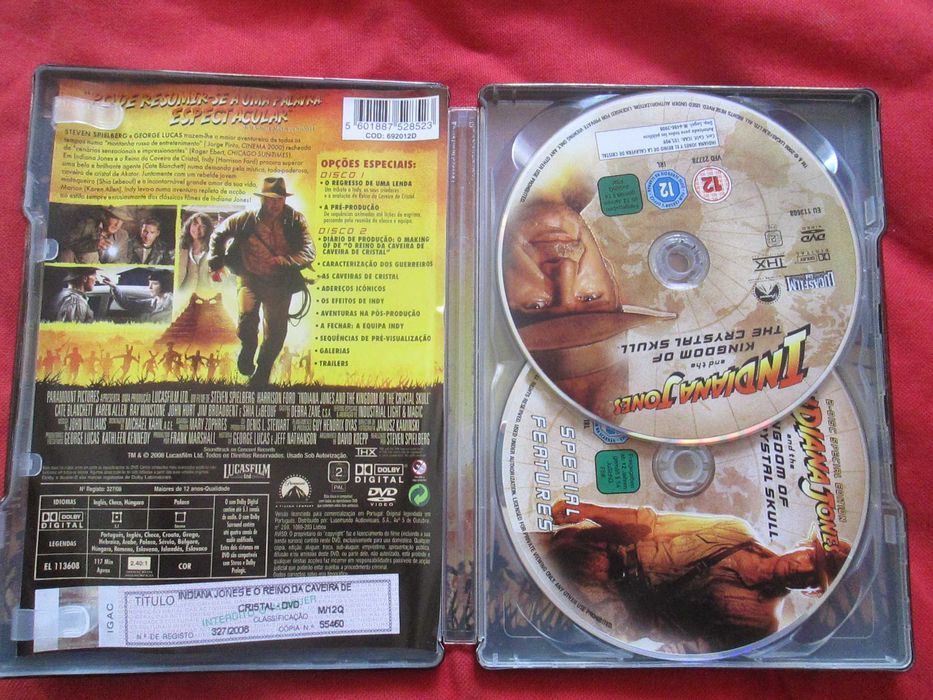 Indiana Jones e o Reino da Caveira de Cristal - ed. 2 discos em lata