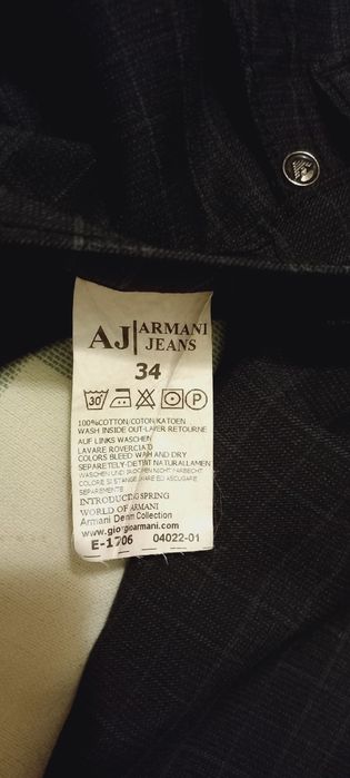 Брюки в клітинку чоловічі, штани класичні бренд Armani Collezioni