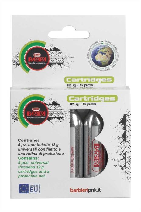 Naboje CO2 Barbieri zestaw 5 sztuk