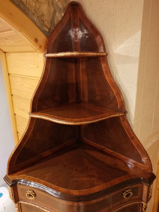 Móve vitrine l de canto Luís xv