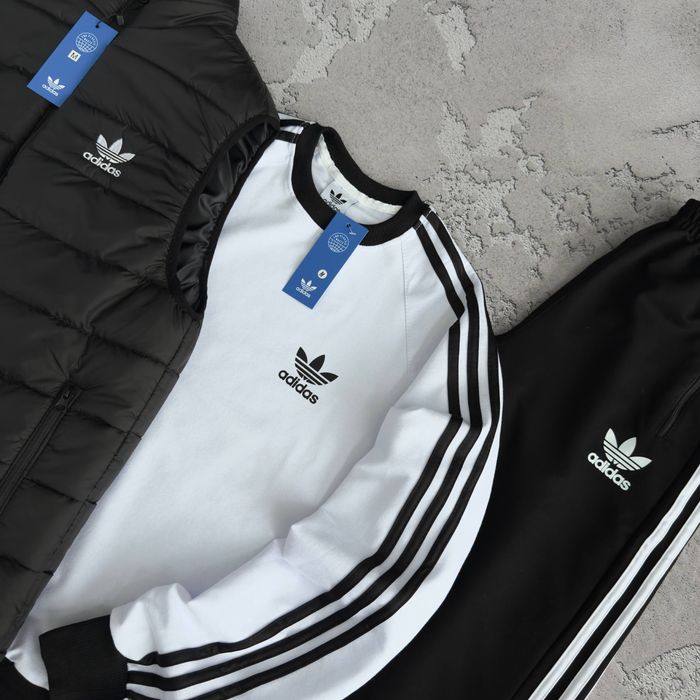 Чоловічий спортивний костюм адідас [3в1] Adidas [XS,S,M,L,XL,XXL,XXXL] + шкарпетки в подарунок!