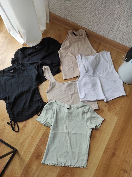 Paka crop topów na lato XS stan bardzo dobry