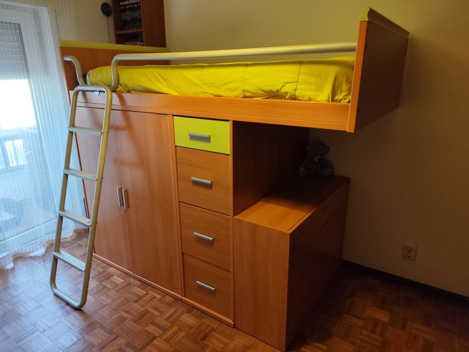 Cama de beliche + colchão