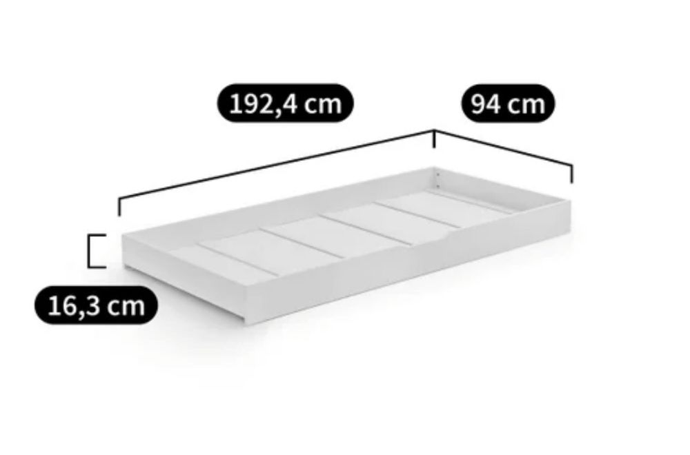 Gaveta-cama branco  (Novo)