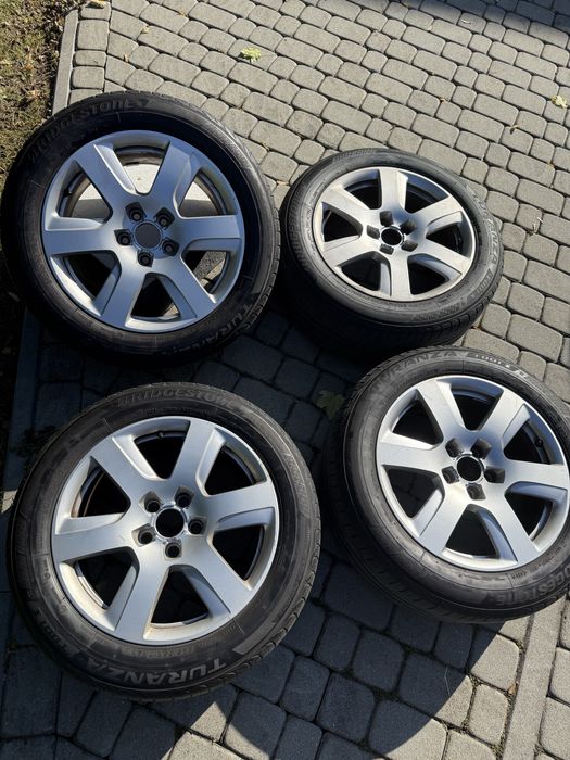 Oryginalne Felgi Aluminiowe Audi A6 C7 R17 + Opony BRIDGESTONE letnie