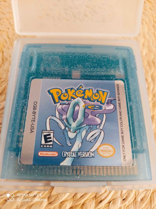 3 gry Pokemon: Yellow, Blue, Crystal. Gameboy Color/Advance/Pocket