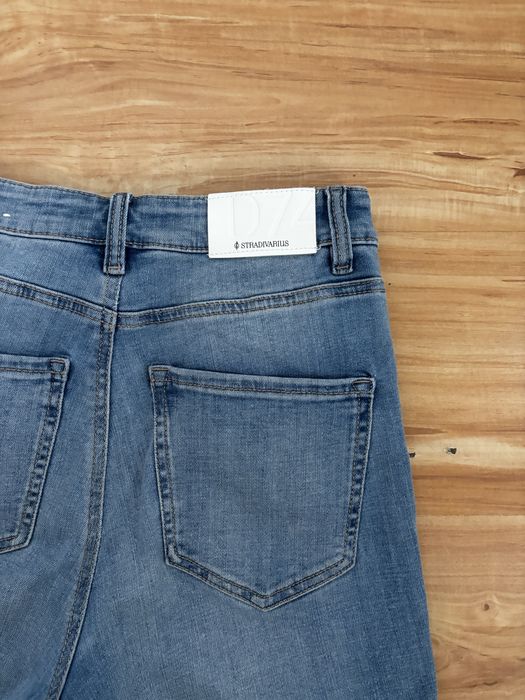 Jeansy dżinsy dzwony spodnie flared flare szerokie