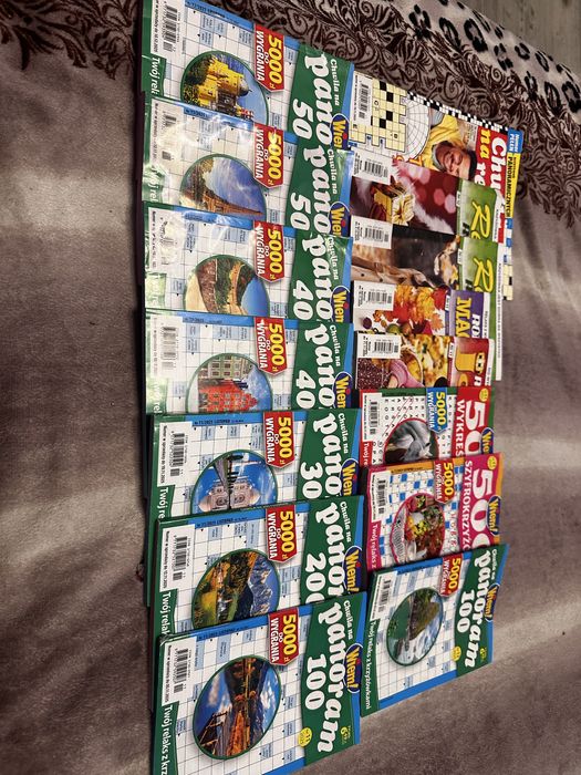 Zestaw krzyżówek, krzyżówki