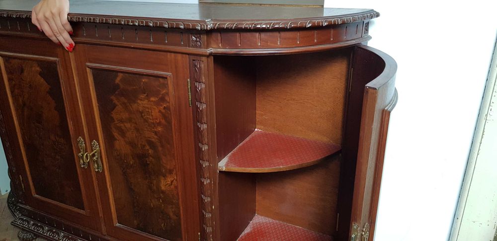 Aparador Clássico Vintage em Madeira Maciça – 138x40x99 cm