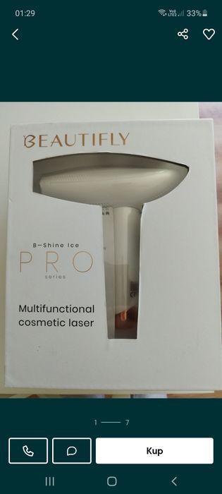 Depilator laserowy,Beautifly b shine ice