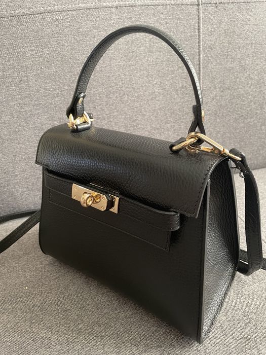 Torebka CASSI nowa z metką ze skóry czarna