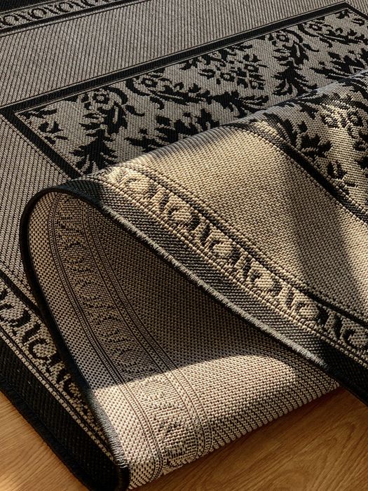 Килим безворсовий сірий,бежевий ковер легкий догляд