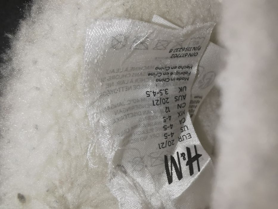 Buciki/kapcie ocieplane r 20/21 H&M